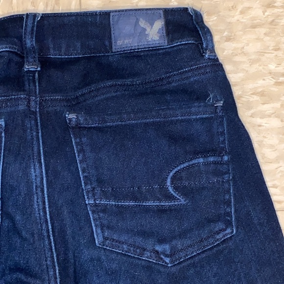 American Eagle Outfitters High Rise Jegging in Darkest Blue size 4 - Picture 12 of 13